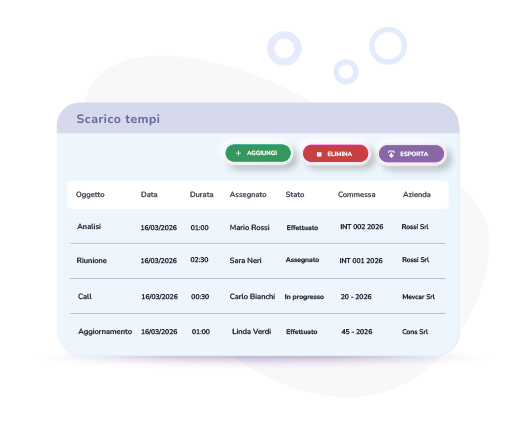 Registrazione tempi commessa con fluxHR